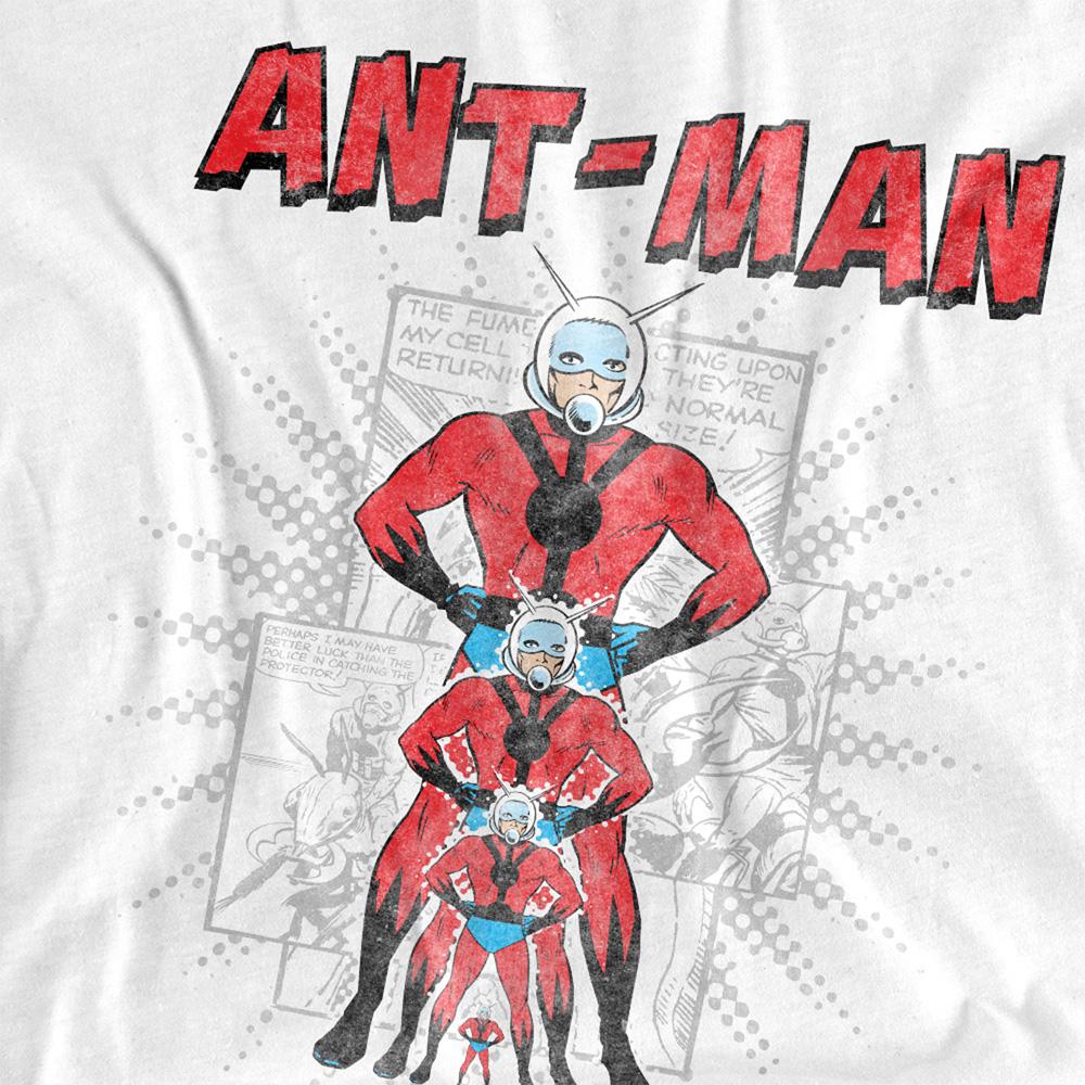White - Side - Ant-Man And The Wasp: Quantumania Unisex Adult Shrinking Hero T-Shirt
