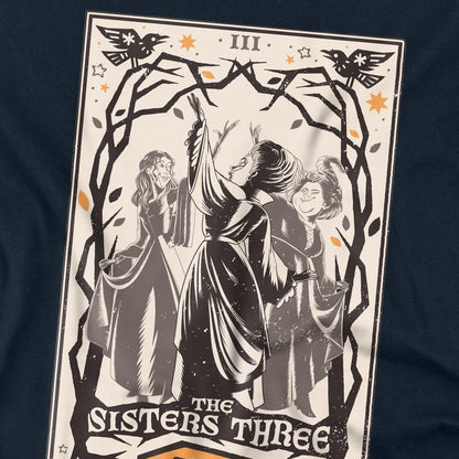 Navy - Side - Hocus Pocus 2 Unisex Adult The Sisters Three Sanderson Sisters T-Shirt