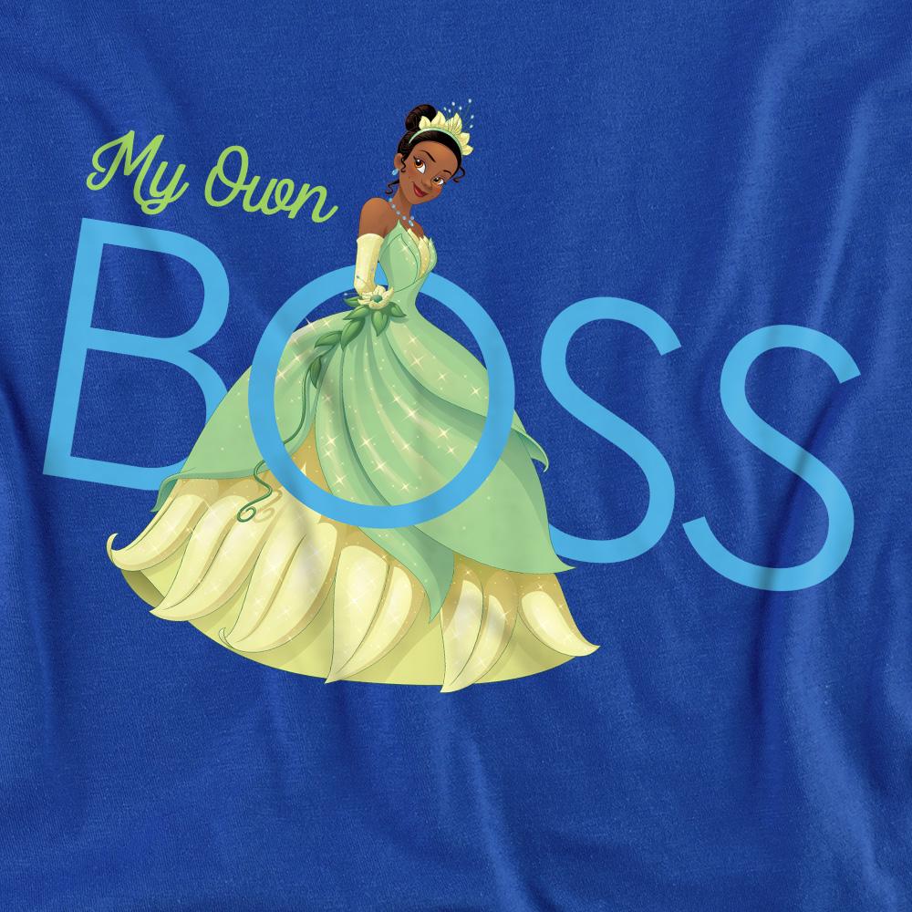 Royal Blue - Side - The Princess and the Frog Unisex Adult My Own Boss Tiana T-Shirt
