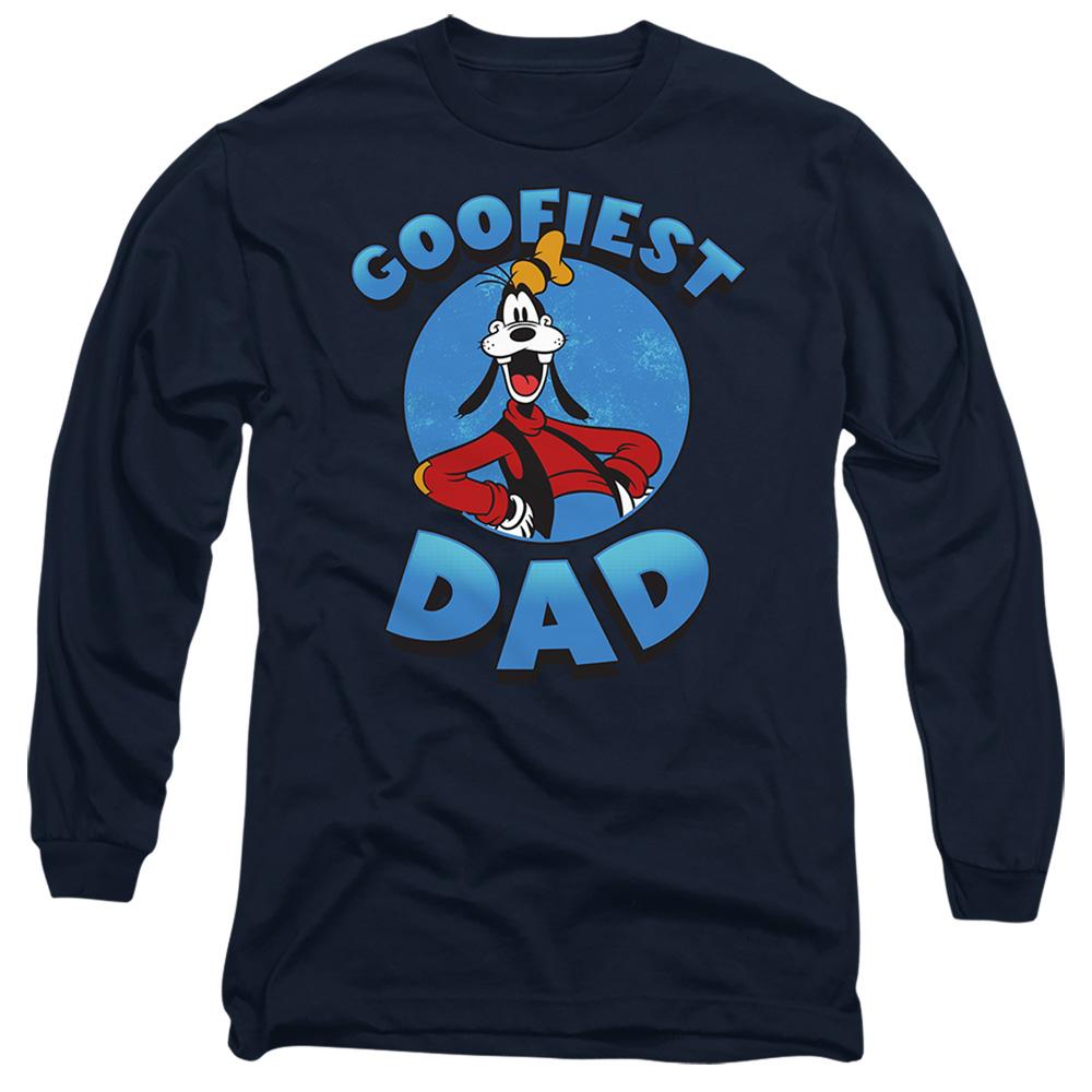 Navy - Front - Mickey Mouse Unisex Adult Goofiest Dad Goofy T-Shirt
