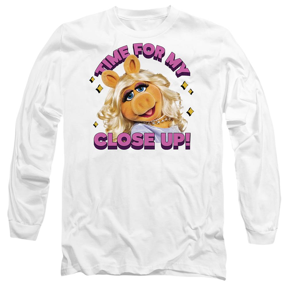 White - Front - The Muppets Unisex Adult Time For My Close Up Miss Piggy T-Shirt