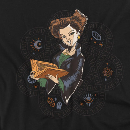 Black - Side - Hocus Pocus 2 Unisex Adult Twist The Bones Spell Winifred Sanderson T-Shirt
