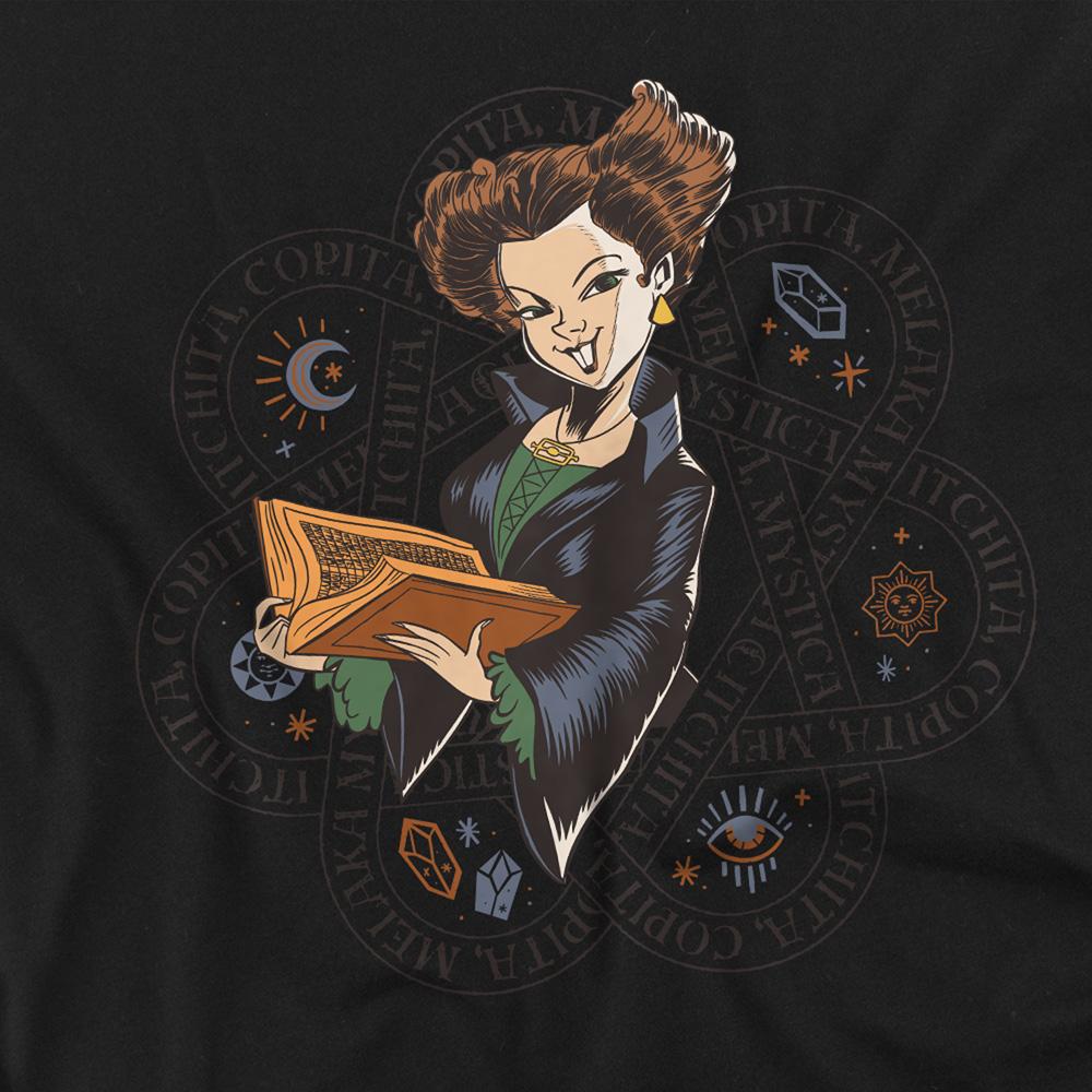 Black - Side - Hocus Pocus 2 Unisex Adult Twist The Bones Spell Winifred Sanderson T-Shirt