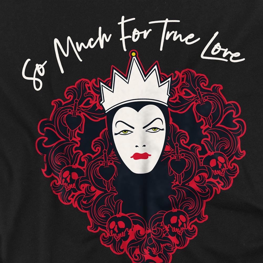 Black - Side - Disney Villains Unisex Adult True Love Evil Queen Valentine`s Day T-Shirt