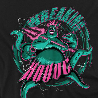 Black - Side - Disney Villains Unisex Adult Wreaking Havoc Ursula T-Shirt