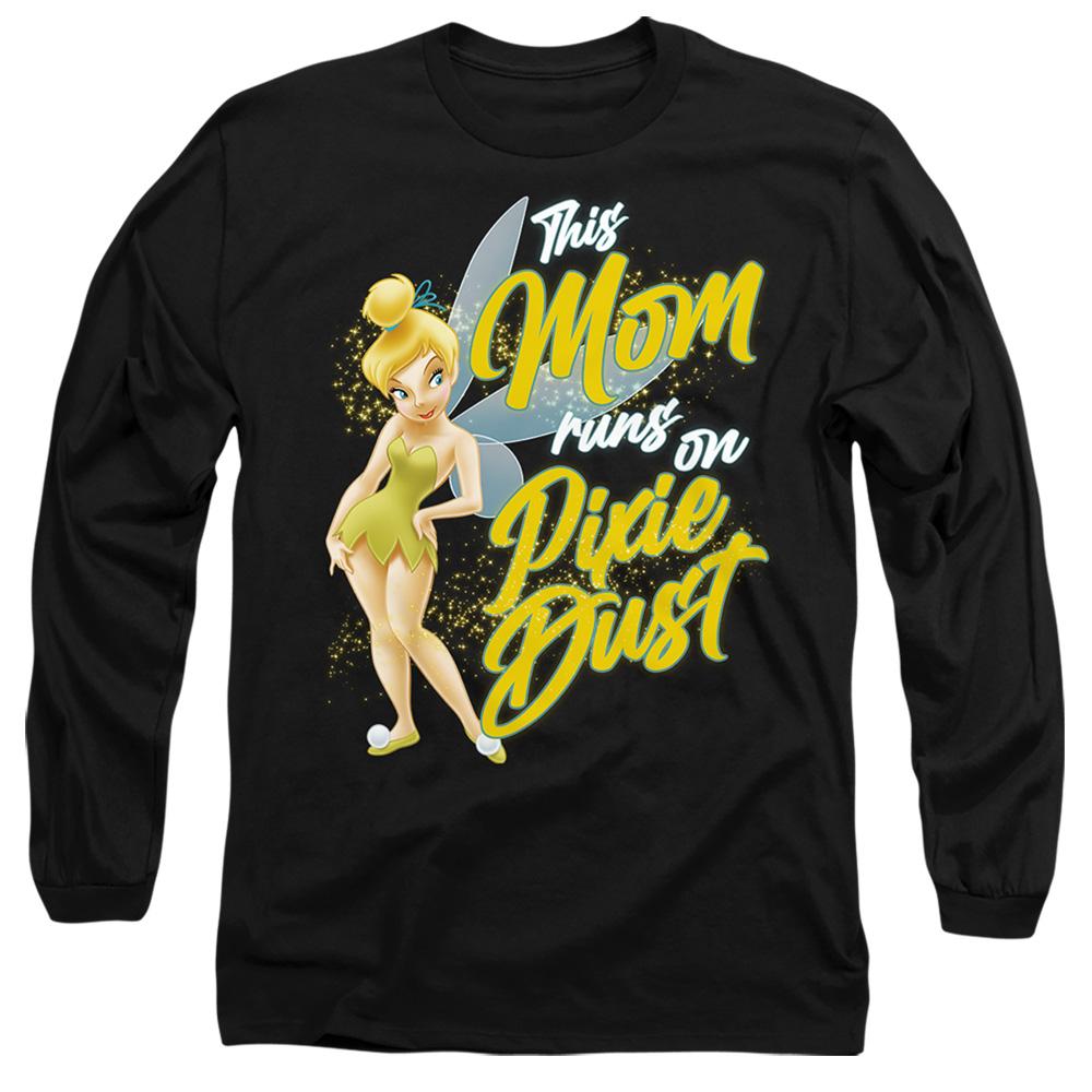 Black - Front - Tinkerbell Unisex Adult Pixie Dust Mothers Day T-Shirt