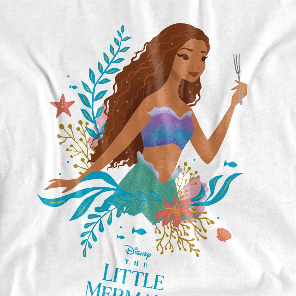 White - Side - The Little Mermaid Unisex Adult Ariel Reef T-Shirt