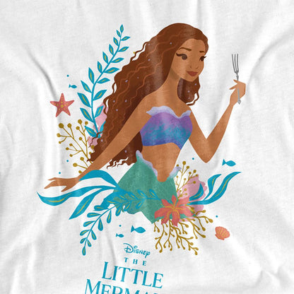 White - Side - The Little Mermaid Unisex Adult Ariel Reef T-Shirt