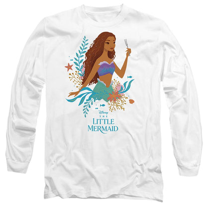 White - Front - The Little Mermaid Unisex Adult Ariel Reef T-Shirt