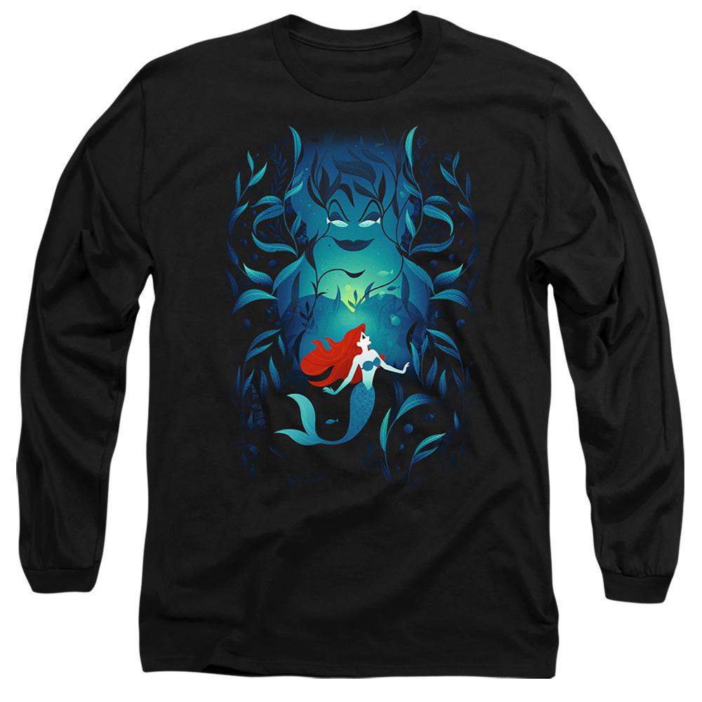 Black - Front - The Little Mermaid Unisex Adult Ursula & Ariel T-Shirt