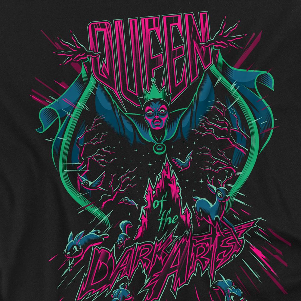 Black - Side - Disney Villains Unisex Adult Queen Of The Dark Arts T-Shirt