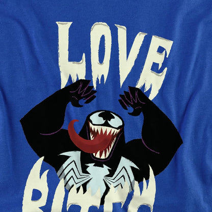 Royal Blue - Side - Venom Unisex Adult Love Bites Valentine`s Day T-Shirt