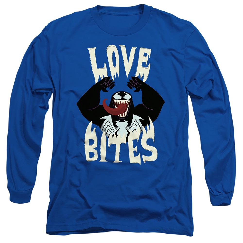 Royal Blue - Front - Venom Unisex Adult Love Bites Valentine`s Day T-Shirt