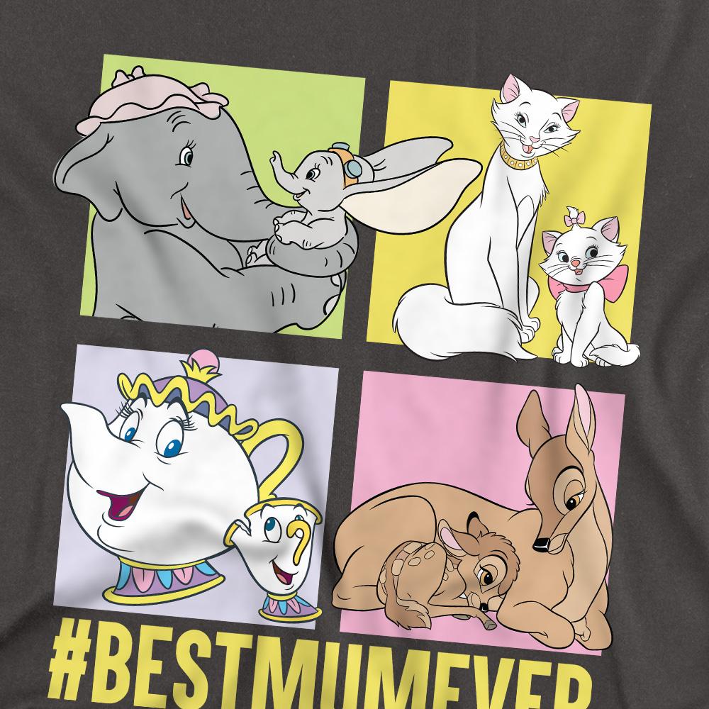 Charcoal - Side - The Aristocats Unisex Adult Bestmumever Dumbo & Bambi Mothers Day T-Shirt