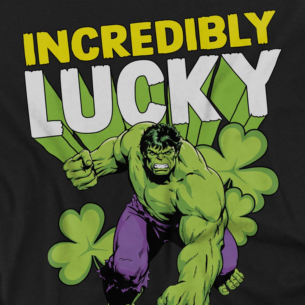 Black - Side - Hulk Unisex Adult Incredibly Lucky St Patricks Day T-Shirt