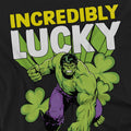 Black - Side - Hulk Unisex Adult Incredibly Lucky St Patricks Day T-Shirt