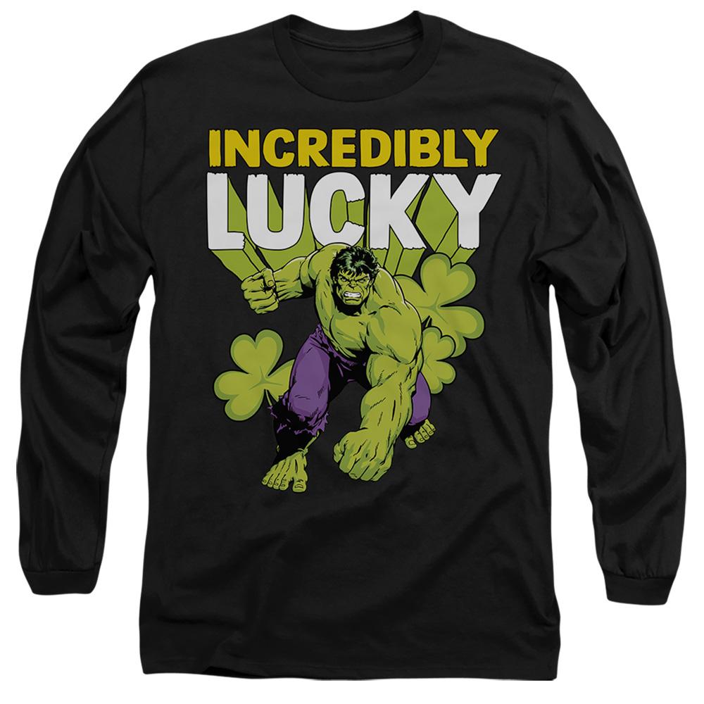 Black - Front - Hulk Unisex Adult Incredibly Lucky St Patricks Day T-Shirt