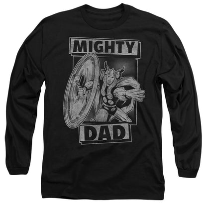 Black - Front - Thor Unisex Adult Mighty Dad Fathers Day T-Shirt