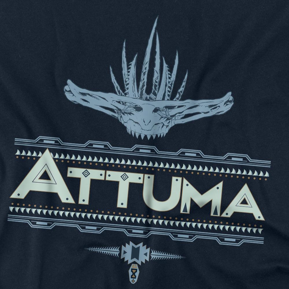 Navy - Side - Black Panther: Wakanda Forever Unisex Adult Attuma T-Shirt
