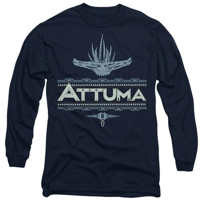 Navy - Front - Black Panther: Wakanda Forever Unisex Adult Attuma T-Shirt