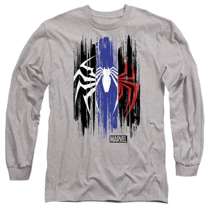 Sport Heather - Front - Spider-Man 2 Unisex Adult Gamerverse Stripes Spider T-Shirt
