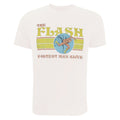 Natural - Front - The Flash Mens 70´s T-Shirt