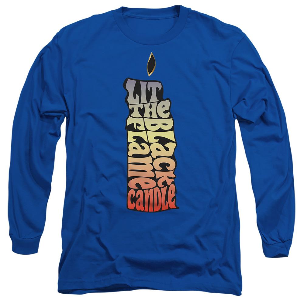 Royal Blue - Front - Hocus Pocus Unisex Adult Lit The Black Flame Candle T-Shirt