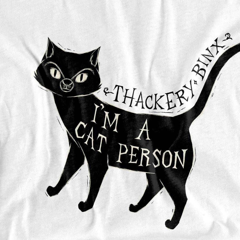 White - Side - Hocus Pocus Unisex Adult I´m A Cat Person Thackery Binx T-Shirt