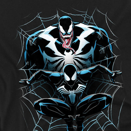 Black - Side - Spider-Man 2 Unisex Adult Gamerverse Shadow Venom T-Shirt