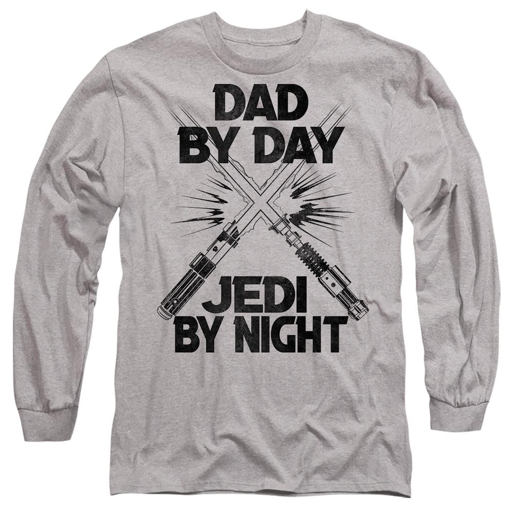 Sport Heather - Front - Star Wars Unisex Adult Jedi By Night Fathers Day T-Shirt