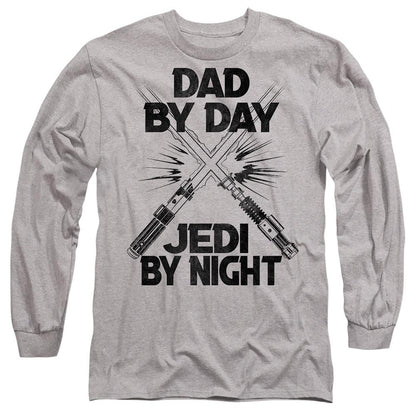 Sport Heather - Front - Star Wars Unisex Adult Jedi By Night Fathers Day T-Shirt