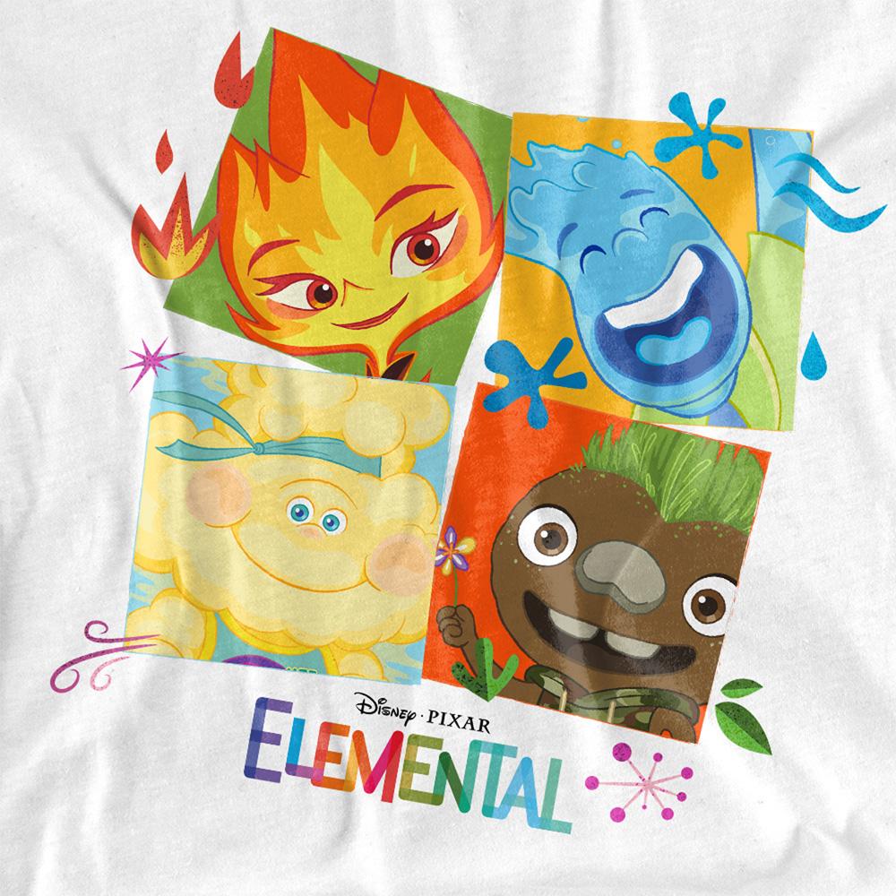 White - Side - Elemental Unisex Adult Ember Wade Clod Box T-Shirt