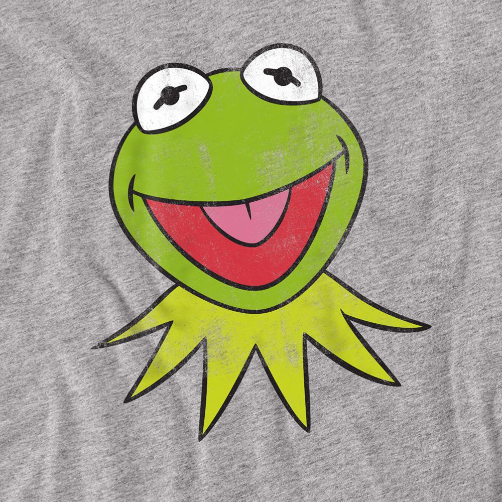 Sport Heather - Side - The Muppets Unisex Adult Kermit Head T-Shirt