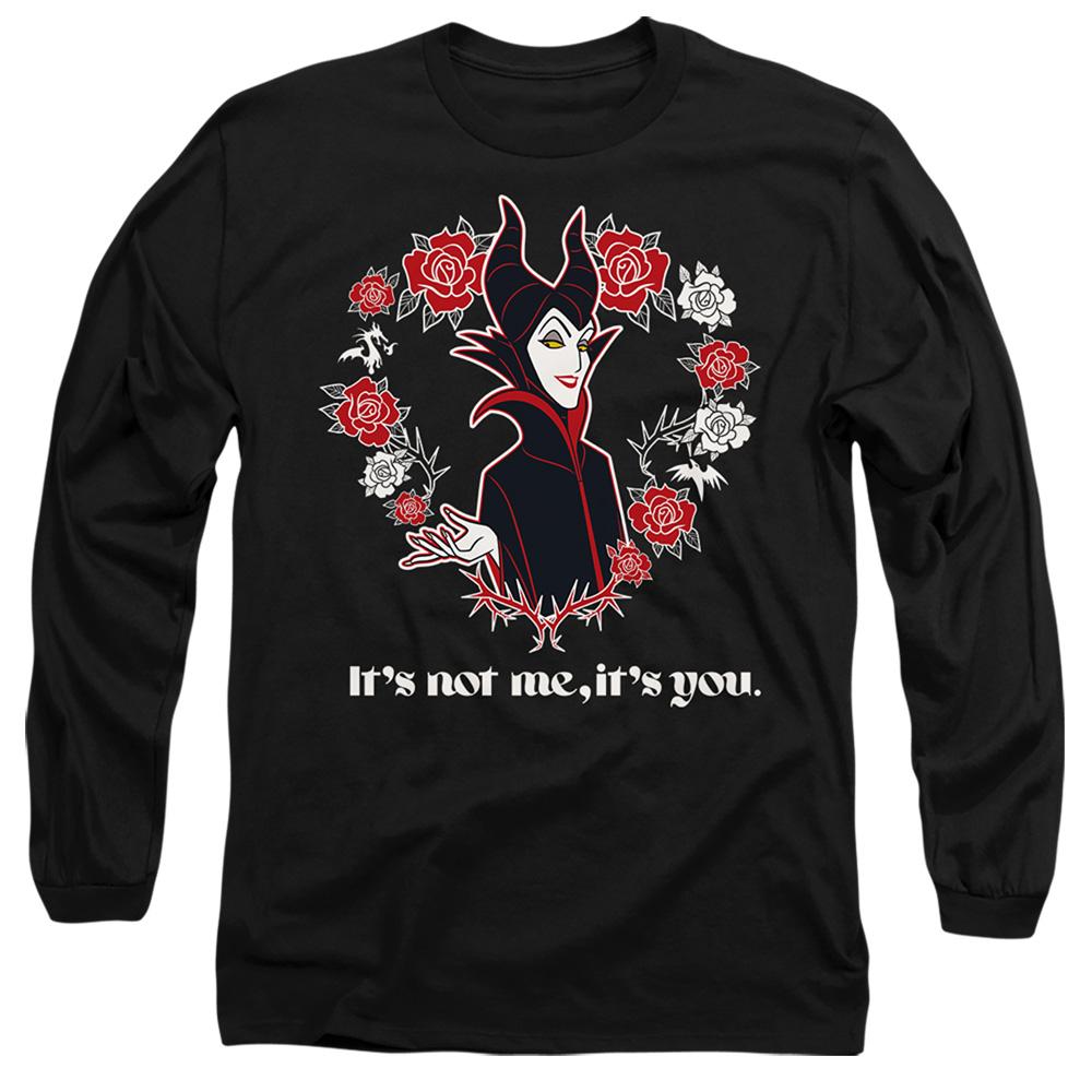 Black - Front - Disney Villains Unisex Adult It´s Not Me, It´s You Maleficent Valentine`s Day T-Shirt