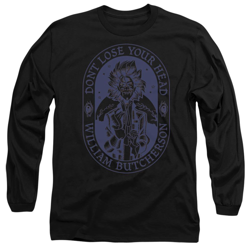 Black - Front - Hocus Pocus Unisex Adult Don´t Lose Your Head Billy Butcherson T-Shirt