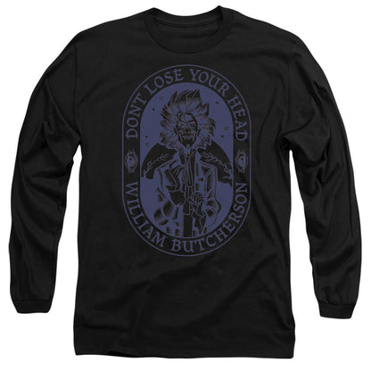 Black - Front - Hocus Pocus Unisex Adult Don´t Lose Your Head Billy Butcherson T-Shirt