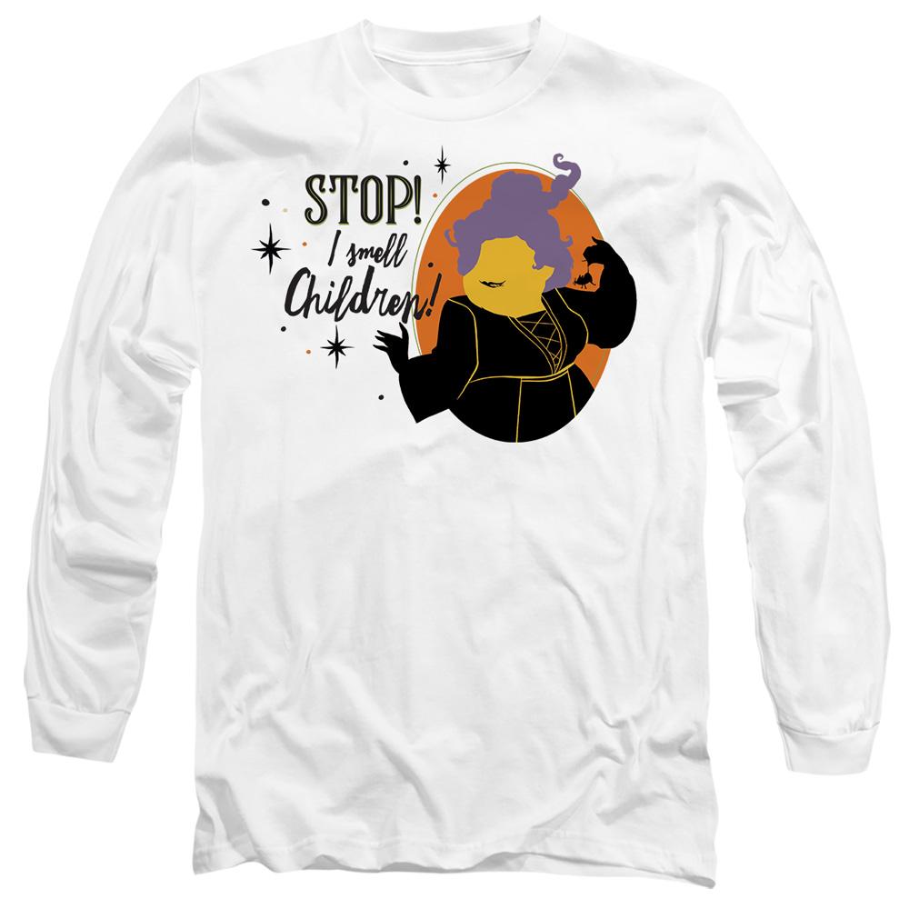 White - Front - Hocus Pocus Unisex Adult Stop! I Smell Children! T-Shirt