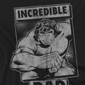 Black - Side - Hulk Unisex Adult Incredible Dad Fathers Day T-Shirt