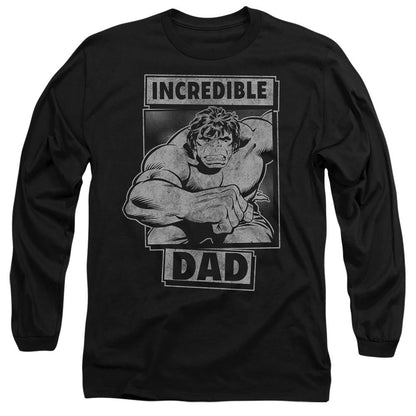 Black - Front - Hulk Unisex Adult Incredible Dad Fathers Day T-Shirt