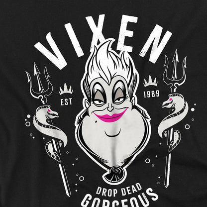 Black - Side - Disney Villains Unisex Adult Drop Dead Gorgeous Ursula T-Shirt