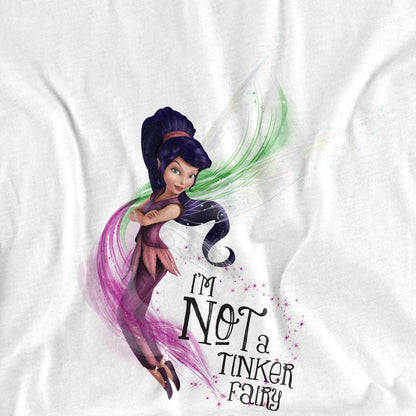 White - Side - Disney Fairies Unisex Adult I´m Not A Tinker Fairy Vidia T-Shirt