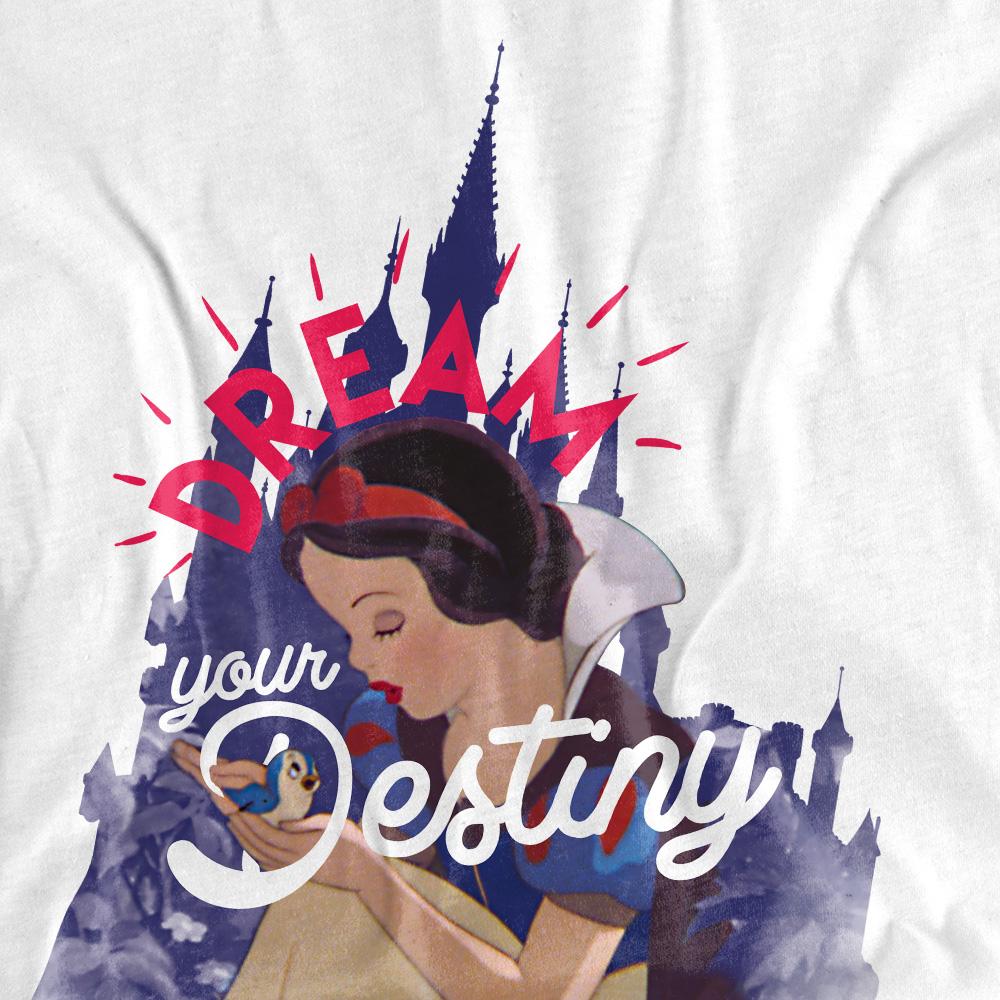 White - Side - Snow White Unisex Adult Dream Your Destiny T-Shirt