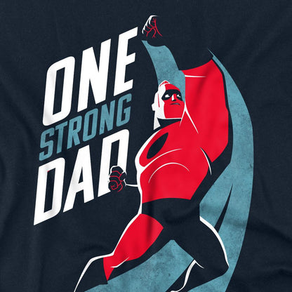 Navy - Side - The Incredibles Unisex Adult One Strong Dad Fathers Day T-Shirt