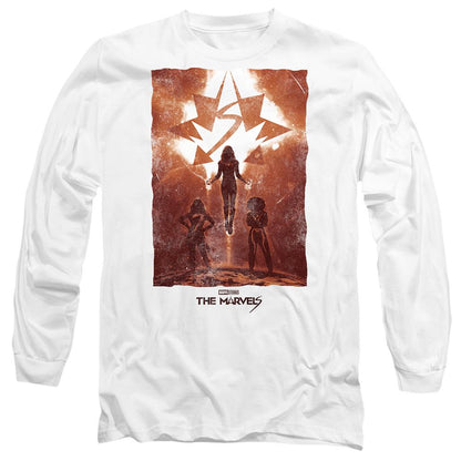 White - Front - The Marvels Unisex Adult Horizon Trio T-Shirt