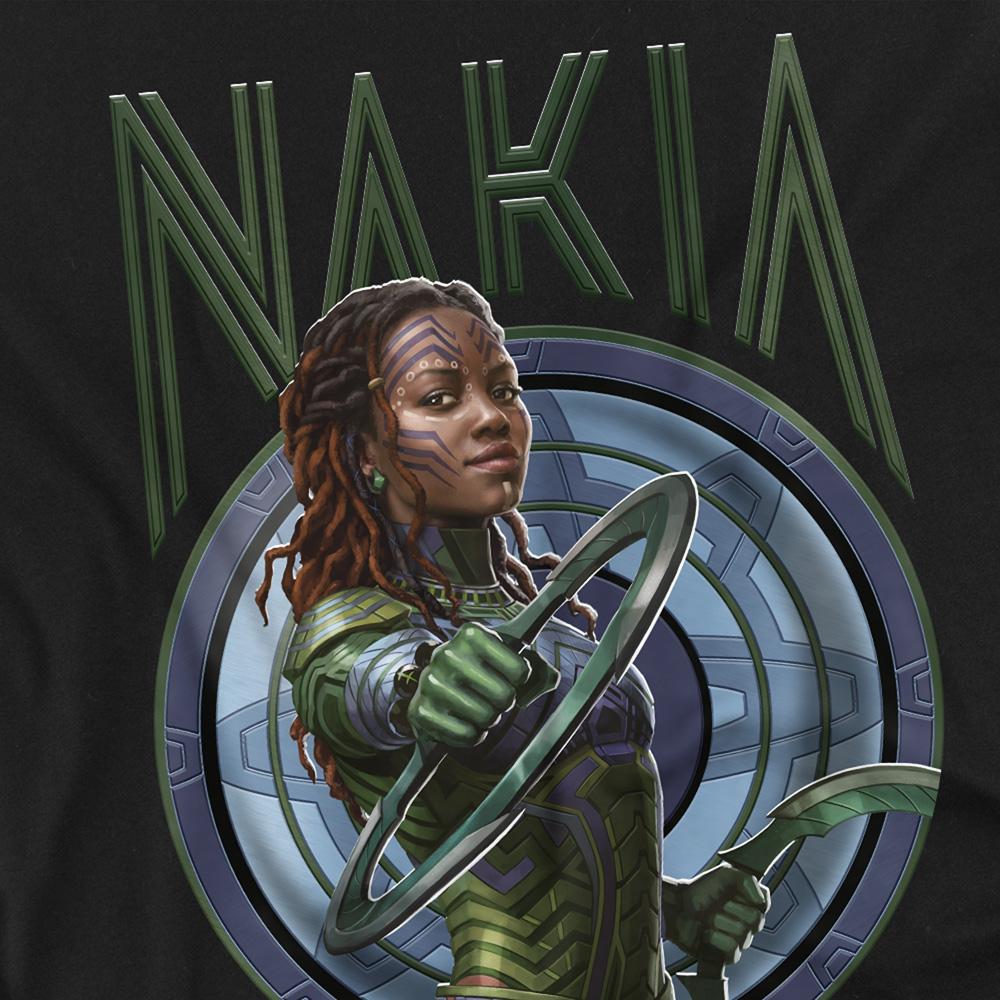 Black - Side - Black Panther: Wakanda Forever Unisex Adult Nakia T-Shirt