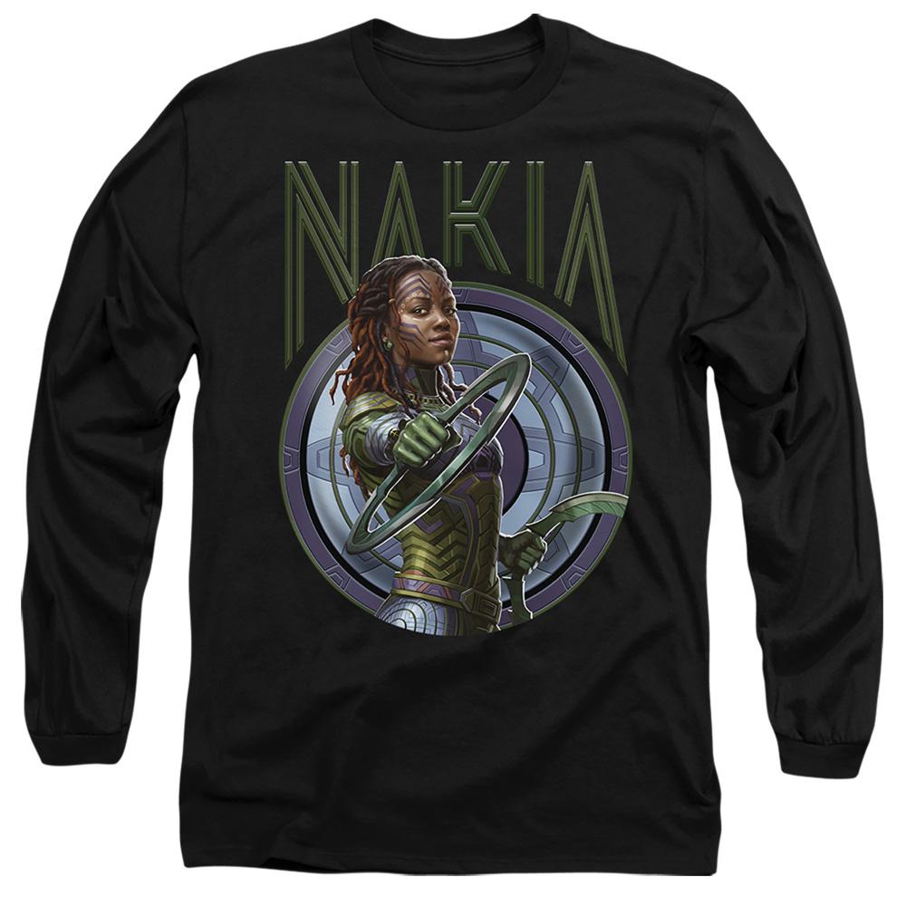 Black - Front - Black Panther: Wakanda Forever Unisex Adult Nakia T-Shirt