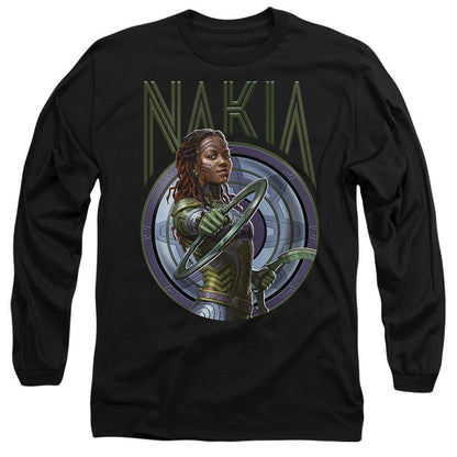 Black - Front - Black Panther: Wakanda Forever Unisex Adult Nakia T-Shirt