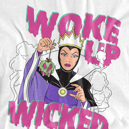 White - Side - Disney Villains Unisex Adult Woke Up Wicked T-Shirt