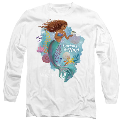 White - Front - The Little Mermaid Unisex Adult Curious And Kind Ariel T-Shirt