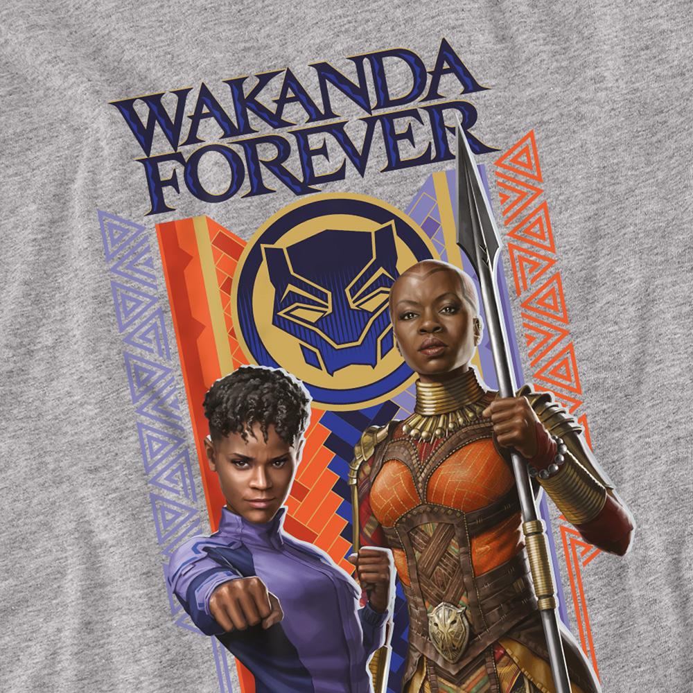 Sport Heather - Side - Black Panther: Wakanda Forever Unisex Adult Shuri Okoye T-Shirt